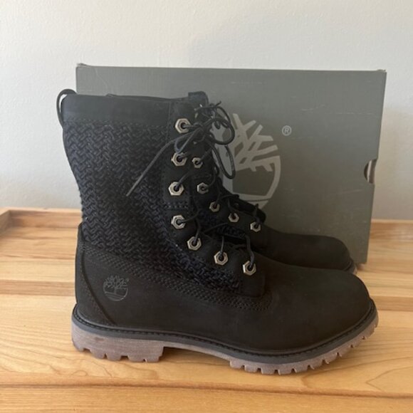 Timberland Shoes - TIMBERLAND Womens Black Lace-Up Boots Size 7 *New In Box*